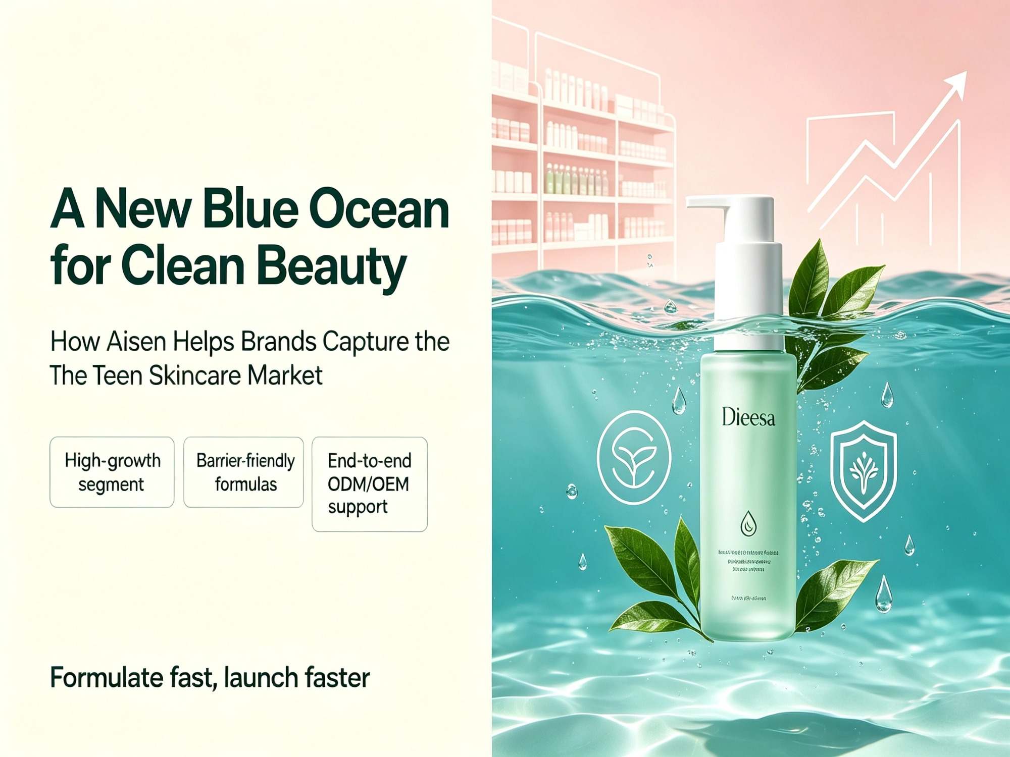 Un nuevo océano azul para la belleza natural: cómo Aisen ayuda a las marcas a conquistar el mercado del cuidado de la piel adolescente.